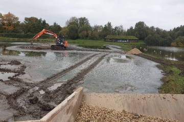 South Lake wader scrape islands project